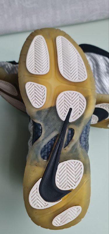 Мужские кроссовки Nike Foamposite Pro Silver Surfer, размер 42 4