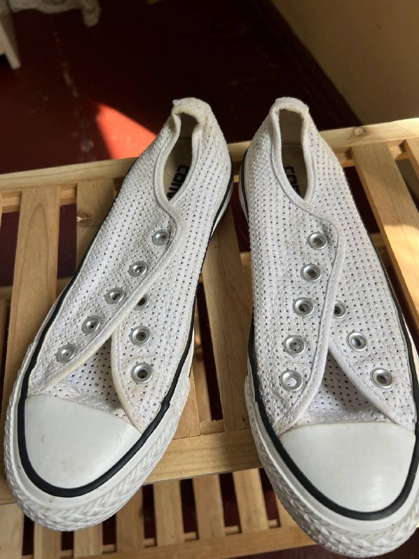 Converse женские белые кеды 36.5 размера 3