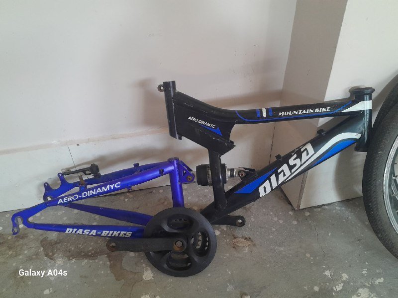 Рама двухподвес детская DIASA, вилка 20 колеса, колеса 20 размер