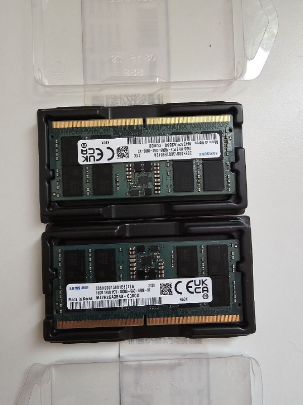 Оперативная память 32гб DDR5 SODIMM 4800 MHz для ноутбука
