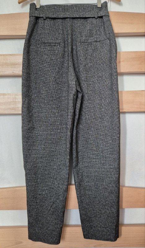 Брюки женские Mango на высокой талии с поясом 5