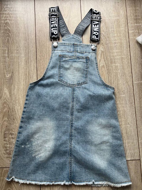 Джинсовый сарафан 128 см 2