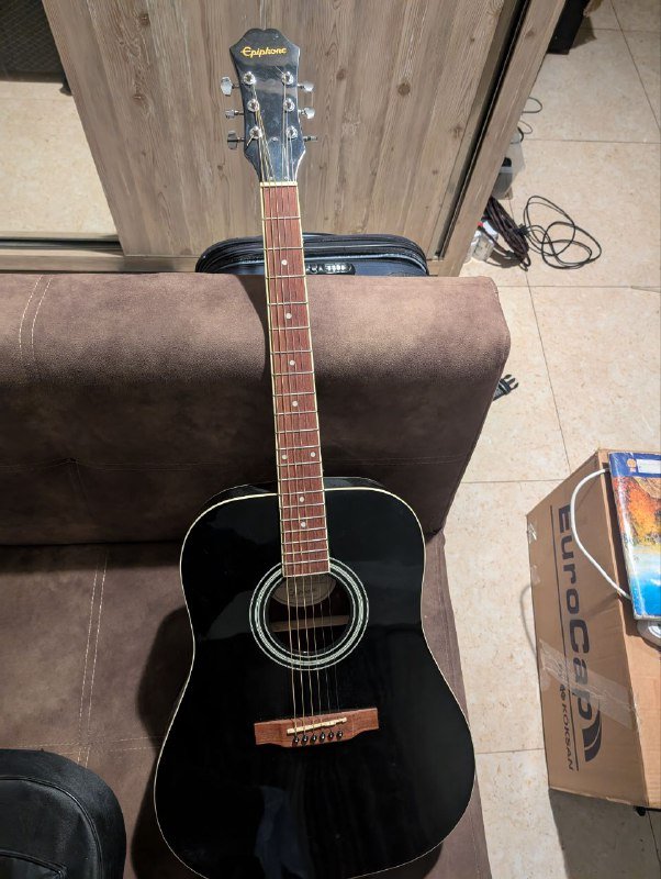Гитара Epiphone DR-100 EB, чехол, ремень, настройщик