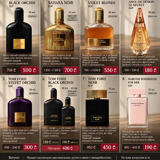 Tom Ford духи, коллекция духов
