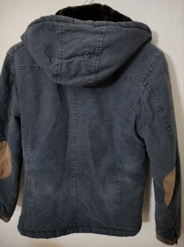 Муж. зимняя куртка Pull Bear, Муж. зимняя куртка с мехом 5
