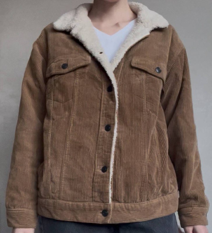 Куртка вельветовая коричневая Pull&bear 3