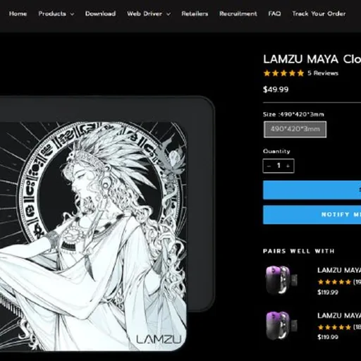 LAMZU MAYA mousepad