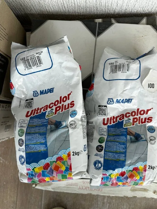 Затирка для плитки MAPEI Ultracolor Plus, 2 упаковки 1