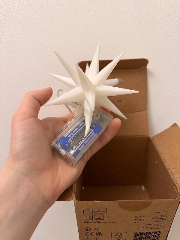 Новогодняя звезда на батарейках 2