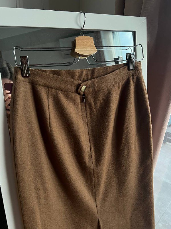 Винтажная юбка Burberry оригинал шерсть кэмэл 3