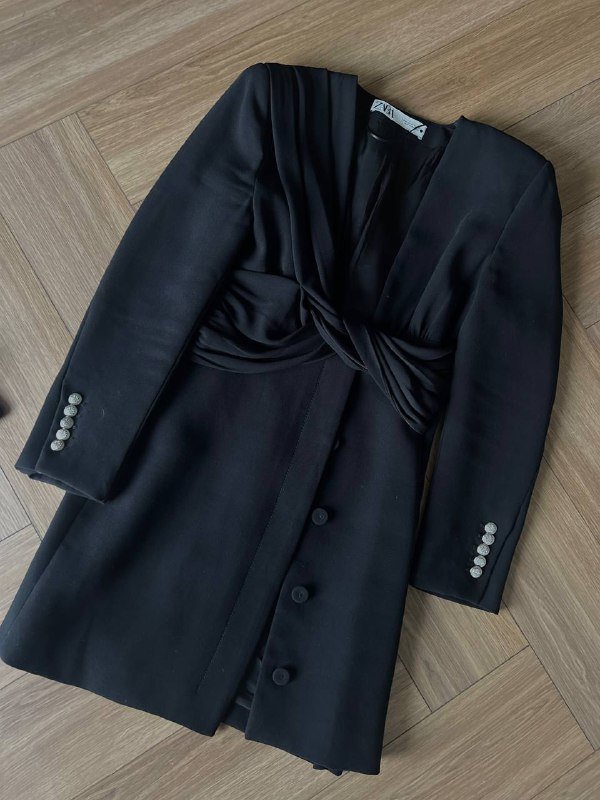 Платье ZARA мини черное новое, размеры S, M 2