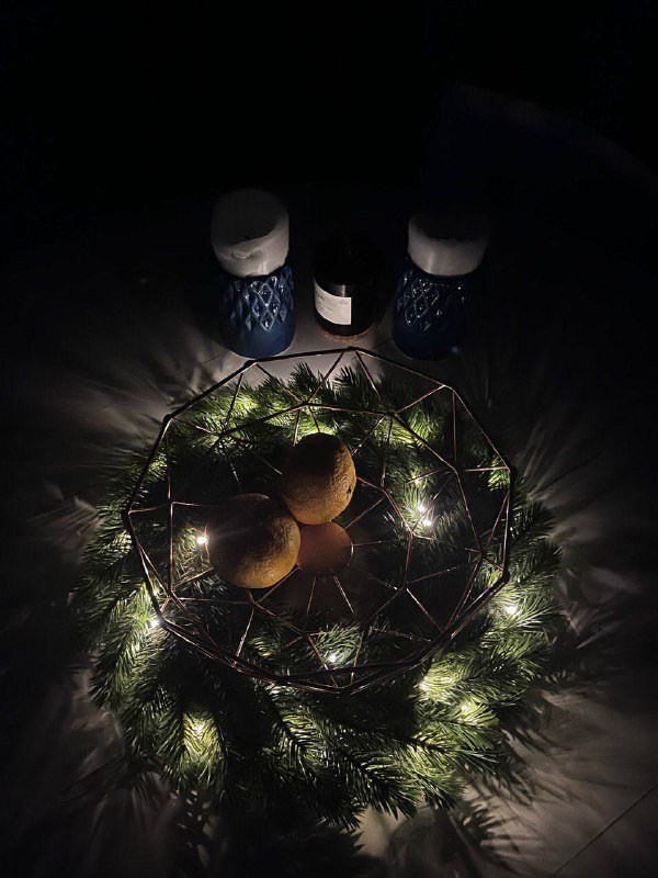 рождественский венок-гирлянда 2