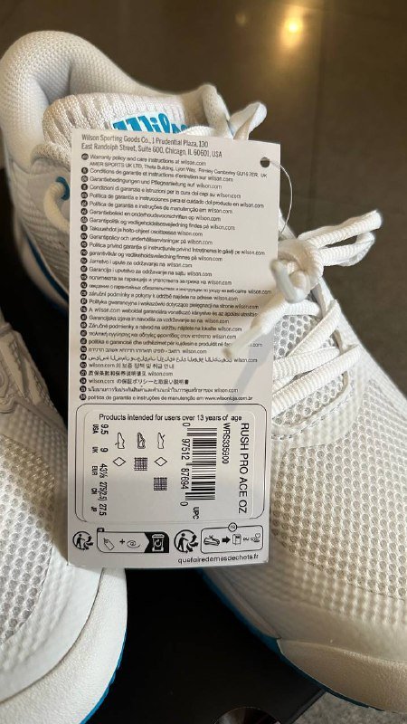 Оригинальные кроссовки Wilson Rush Pro Ace, размер US 9.5 4