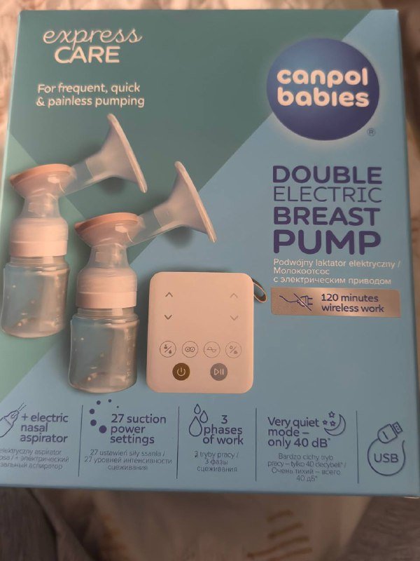 Электрический молокоотсос двойной Canpol babies 2
