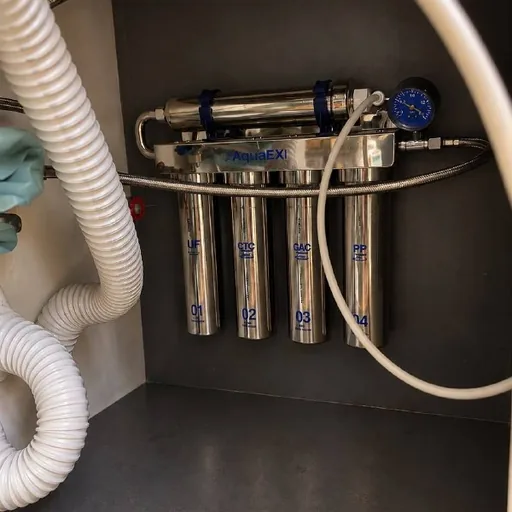 Water filter with spare filters