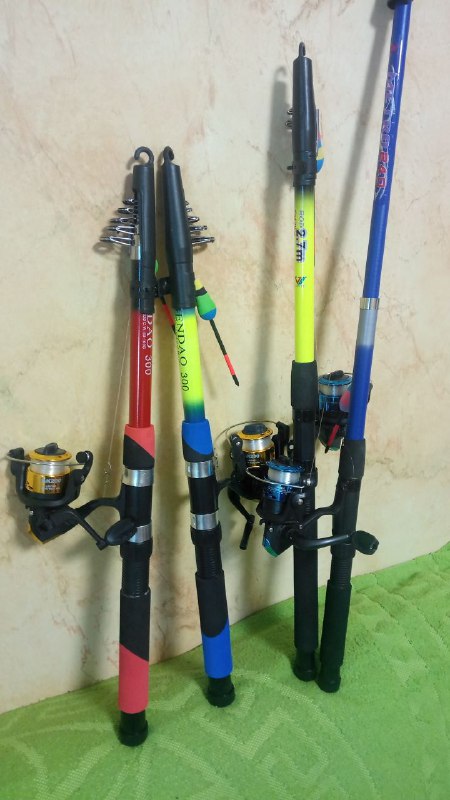 Новые удочки и садок для рыбалки 2