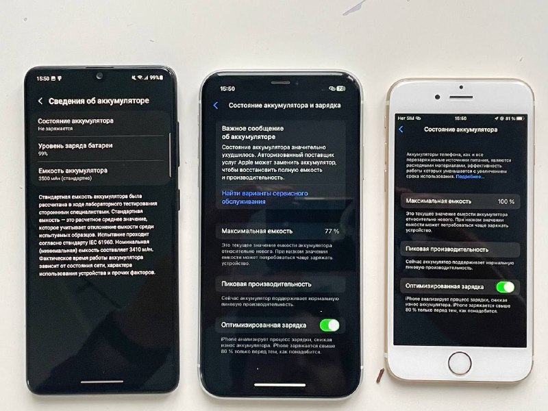 Samsung A41, iPhone 10 XR, iPhone 6s 7