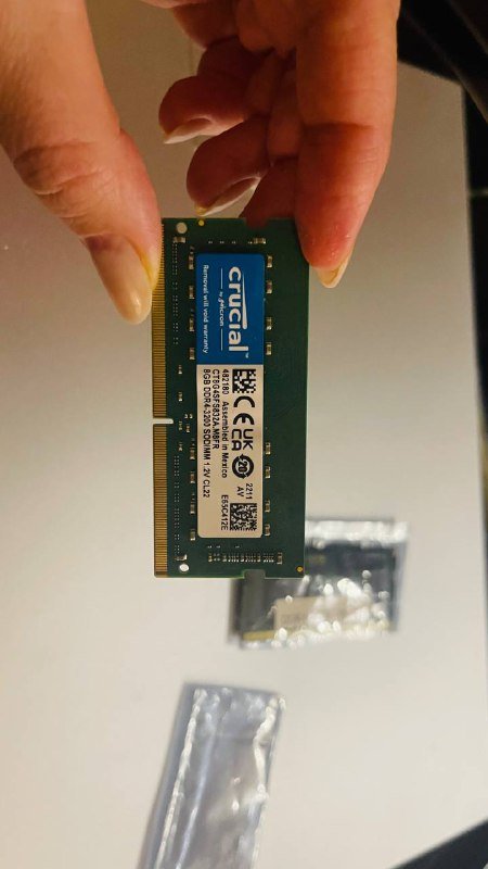 Оперативная память Crucial DDR4 8 GB SODIMM 3200 МГц