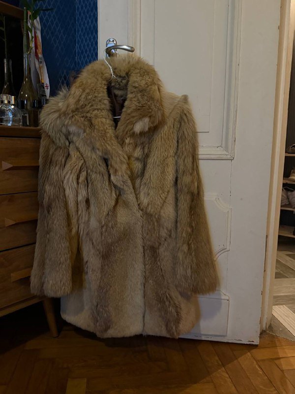 Натуральная винтажная шуба размер М