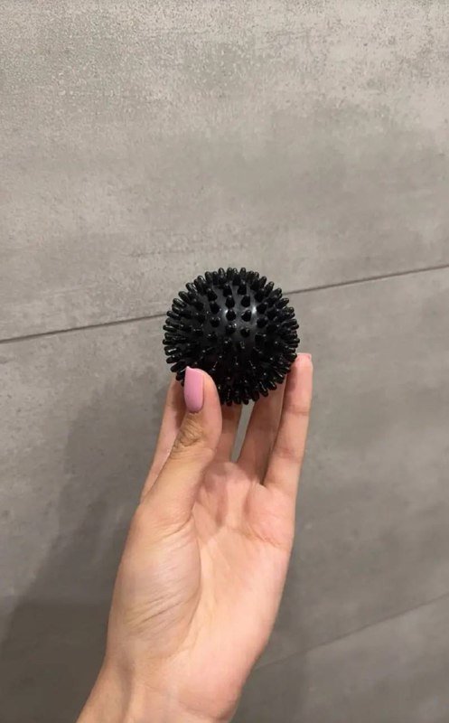 Мячик МФР игольчатый, ролл массажный, эластичные ленты