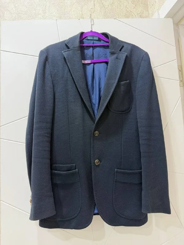Мужской пиджак Massimo Dutti, мужские кожаные туфли 1