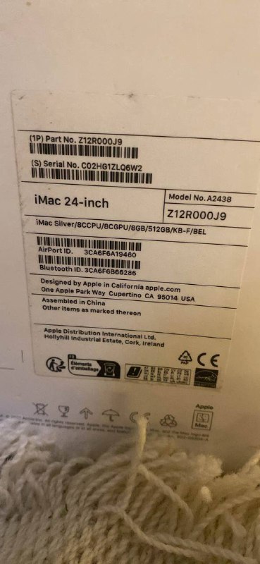 iMac 24 дюйма 8Гб 512Гб 6