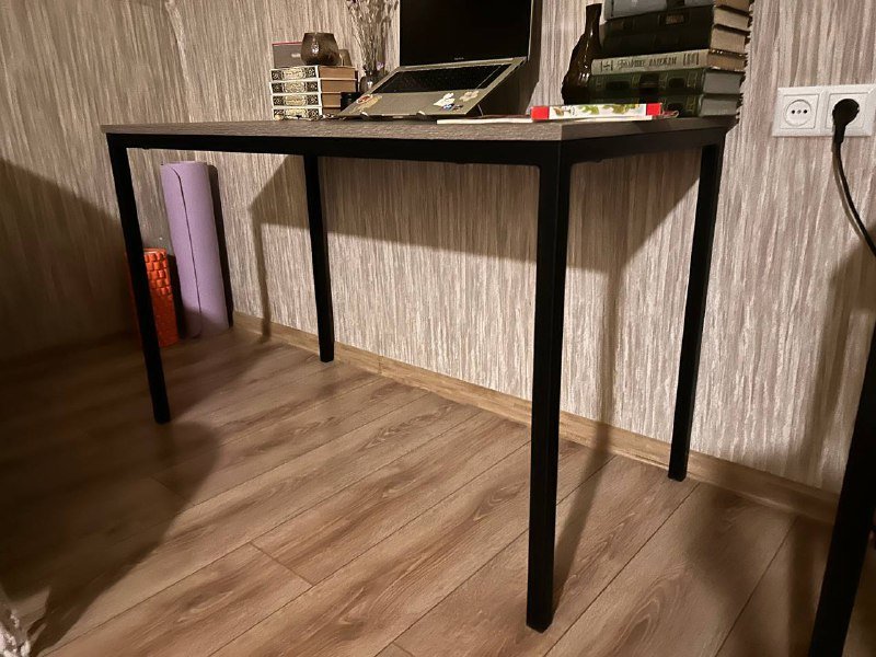 Два стола темно-серого цвета из Домино 120x60x75 2