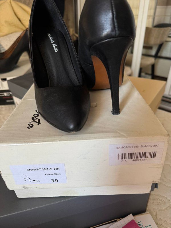 Женские туфли черные размер 39 2