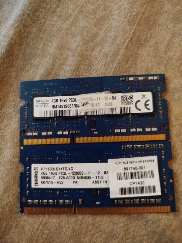 Оперативная память DDR3 4ГБ, 2 шт