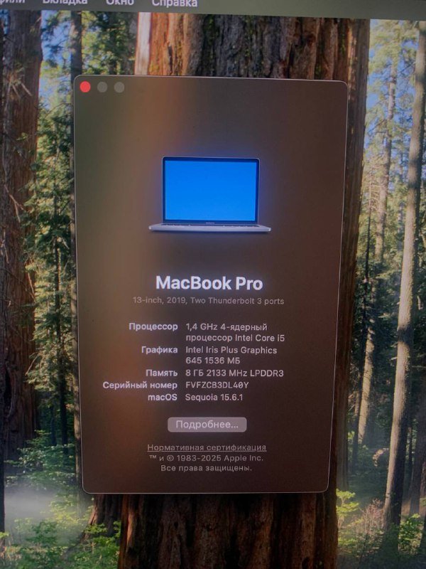 MacBook Pro 13" 2019 ноутбук 2