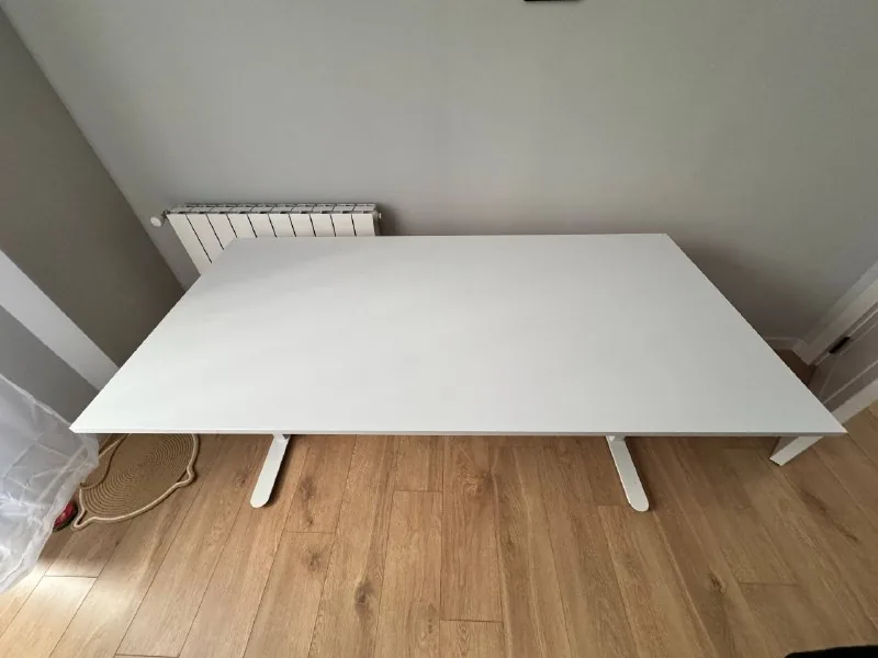 White JYSK desk 160×80 cm 1