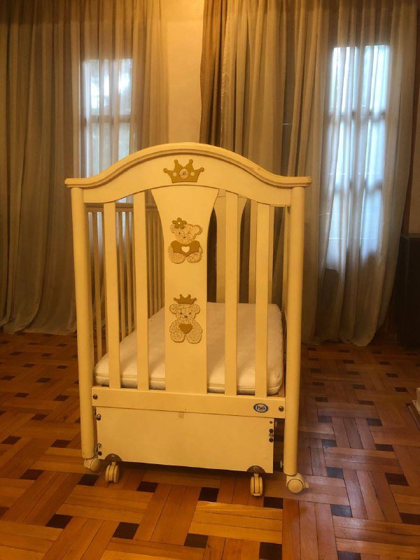 Кроватка Pali из натурального бука с одеялом 6