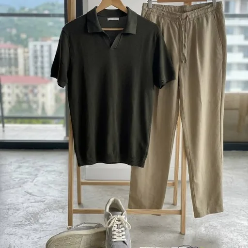 Поло, брюки, кеды Zara