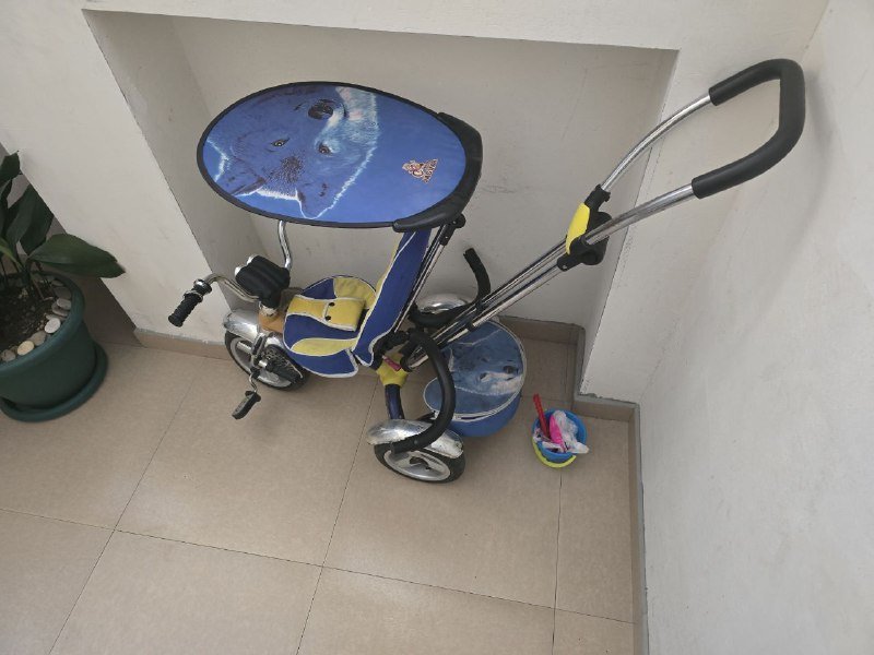 Детский велосипед-коляска 5