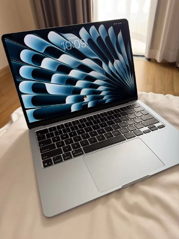 MacBook Air M4, Magic Mouse 2, чехол, провода 3