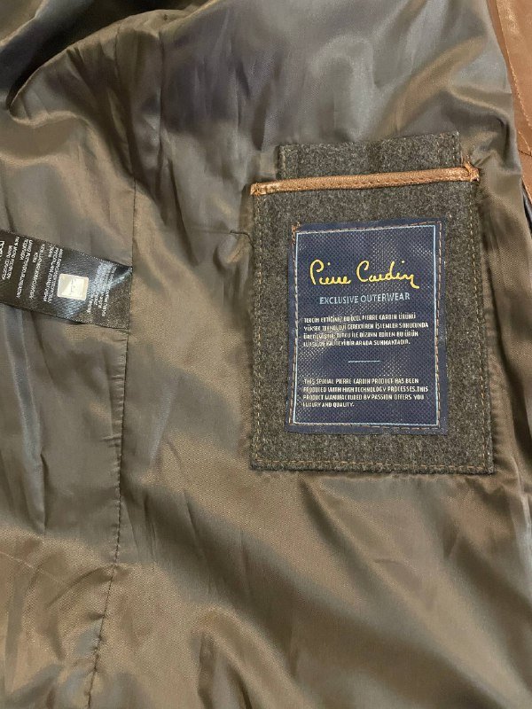 Кожаная куртка Pierre Cardin, размер M-L 4