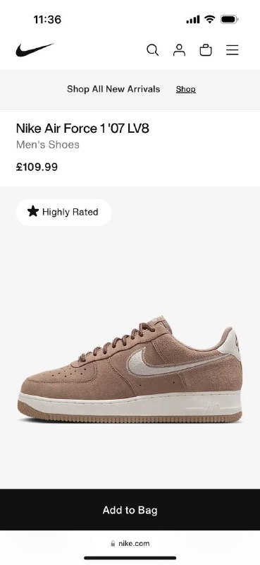 Новые Nike Air Force 42 размер, унисекс 5