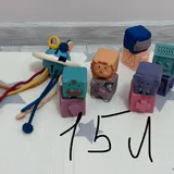 Пирамидка и кубики, набор кубики и игрушка, шуршалки и игрушки для малышей, мягкие игрушки, аэробол, фигурки животных, сортер деревянный, бизи домик, гараж для машины 2