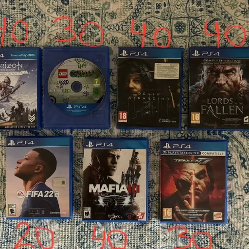 Диски игр на PS4