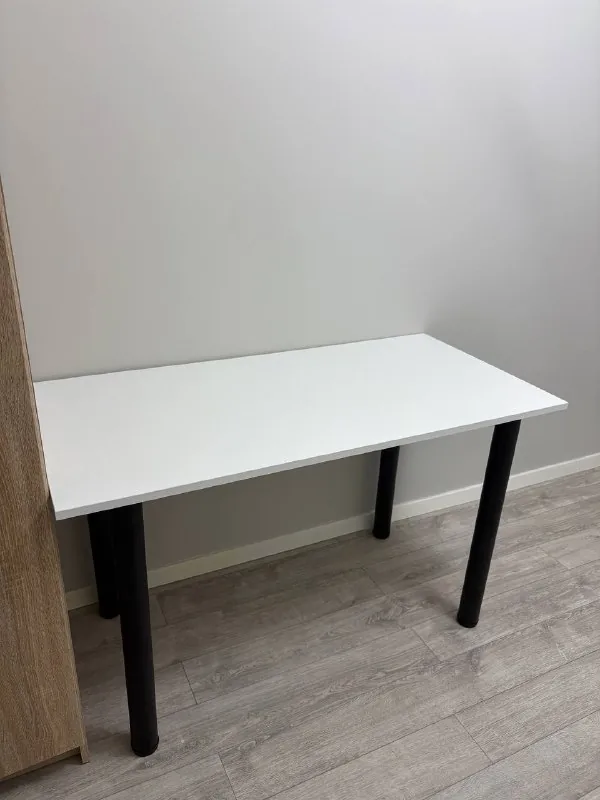 White computer desk