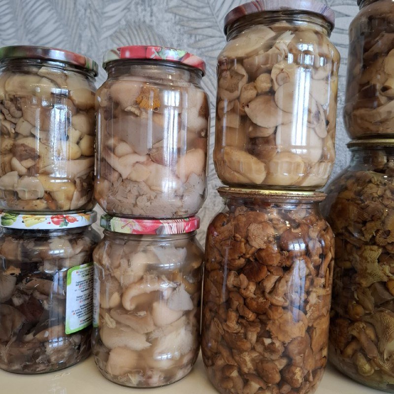 Грибы в банках 1 литр, 2 литра, 0.5 литра 2