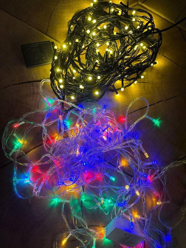 Новогодние украшения гном большие и маленькие, домик светящийся, гирлянды 2