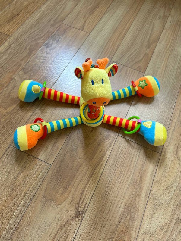 Яркий жираф грызунок пищалка погремушки шуршалки 2