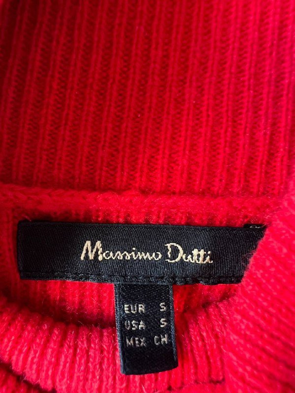 Платье Massimo Dutti красное размер S 2