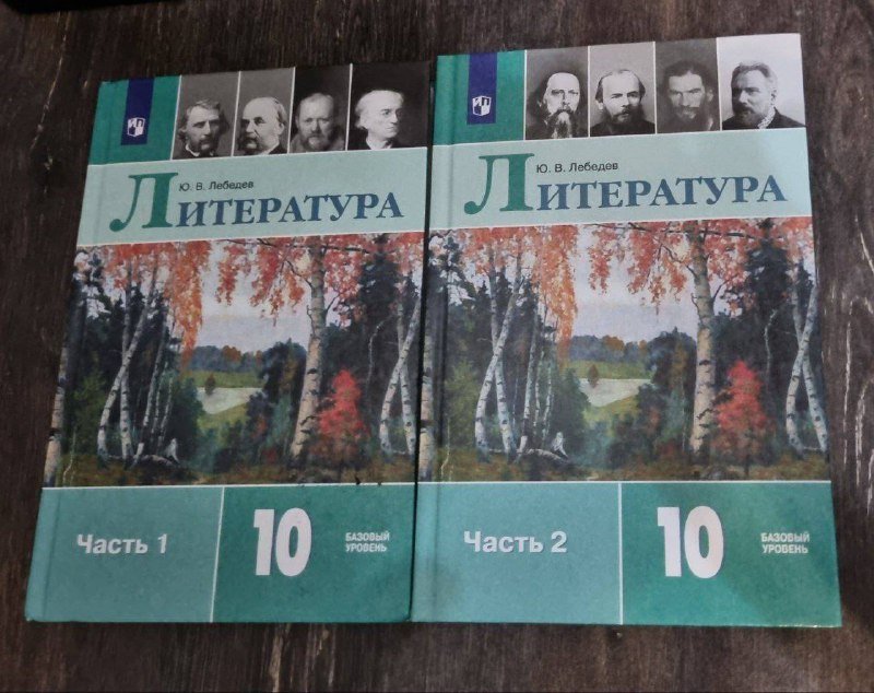 Книги по литературе за 10 класс, 2 части