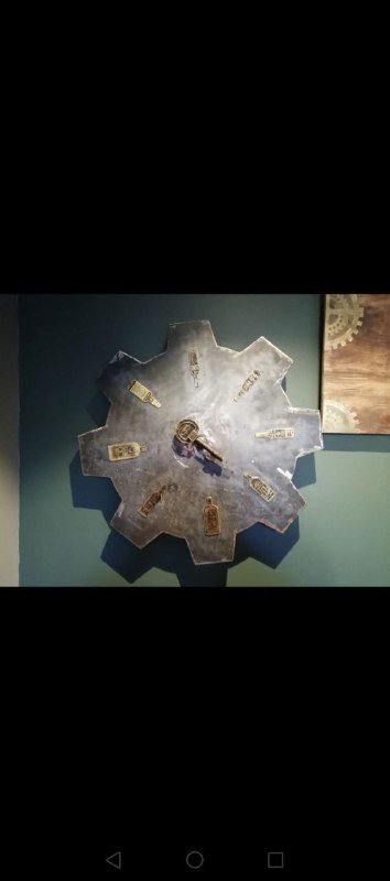 Декор в стиле Стим панк из латуни, железа и дерева 8