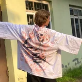 Накидка-кимоно с ручной росписью 3