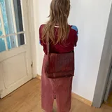 Футболка Nike, юбка, кожаная сумка 3