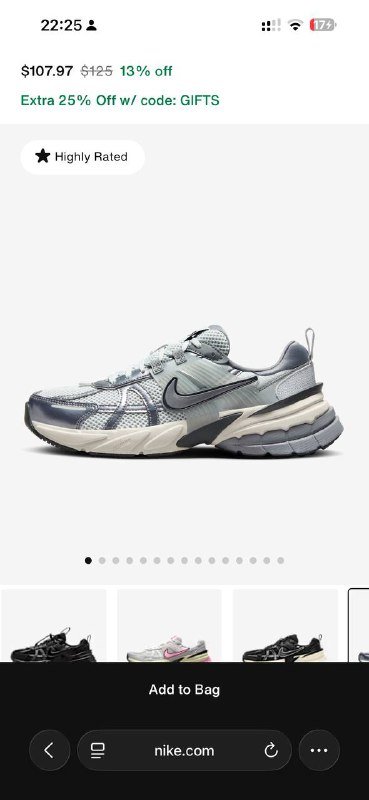 Кроссовки Nike V2K Platinum/mtlc cool grey Eur 44,5 UK 9,5 4