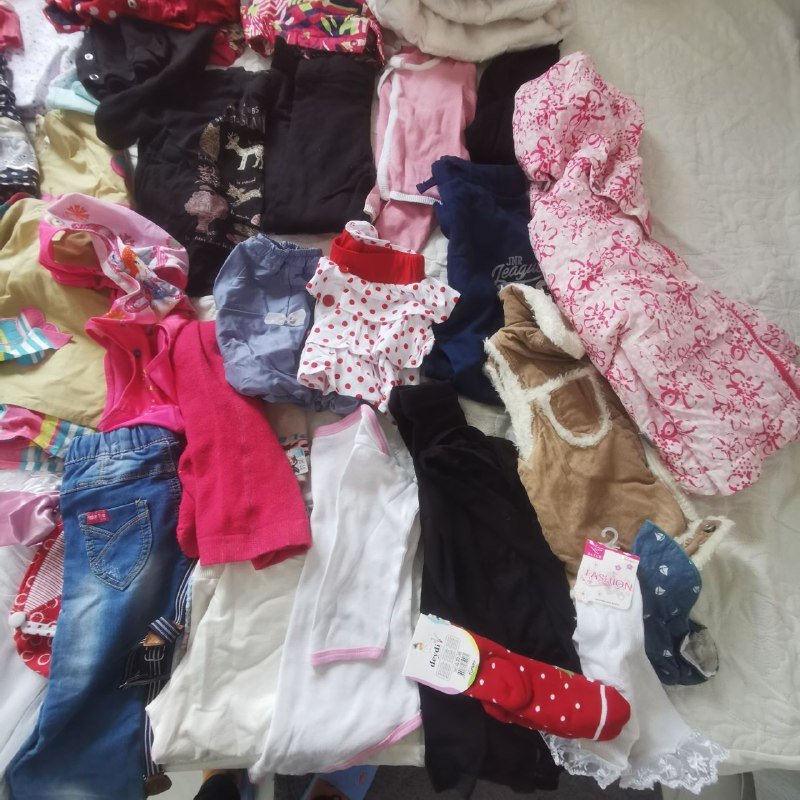 Детская одежда для девочки, лот около 50 вещей